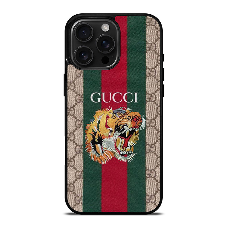 GUCCI LOGO TIGER HEAD ICON iPhone 16 Pro Max Case Cover