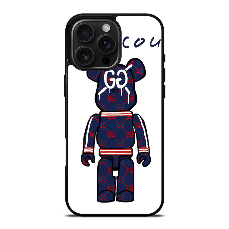 GUCCI LOGO X KAWS BEAR ICON iPhone 16 Pro Max Case Cover