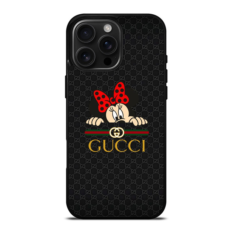 GUCCI LOGO X MINNIE MOUSE DISNEY iPhone 16 Pro Max Case Cover