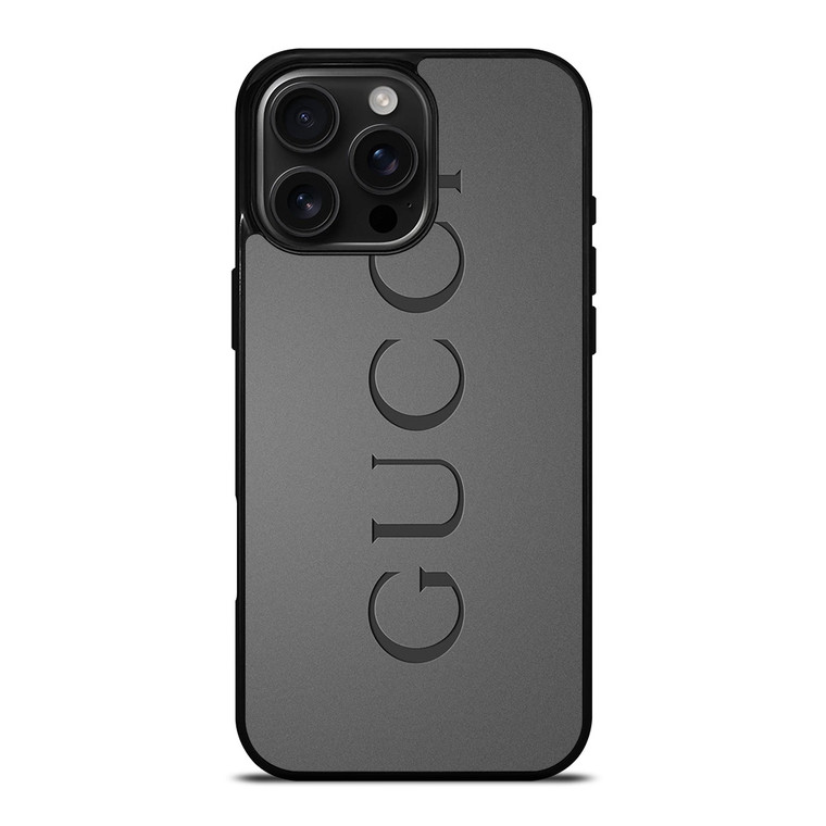 GUCCI METAL LOGO EMBLEM iPhone 16 Pro Max Case Cover