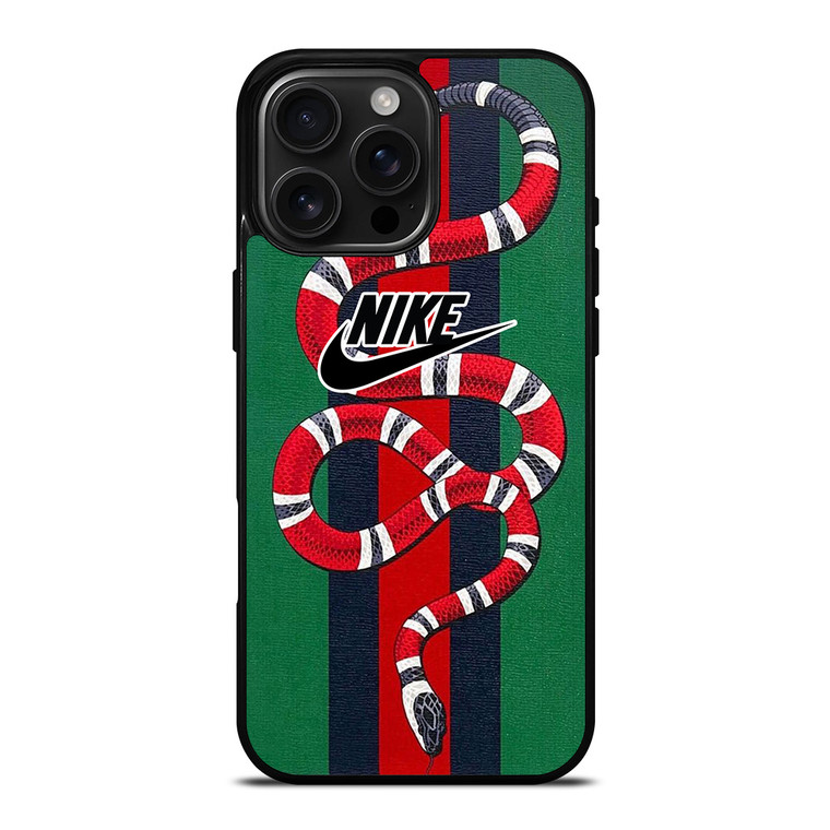 GUCCI SNAKE X NIKE LOGO ICON iPhone 16 Pro Max Case Cover
