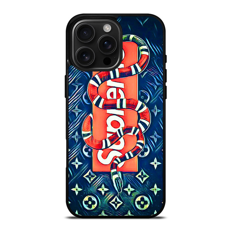 GUCCI SUPREME iPhone 16 Pro Max Case Cover