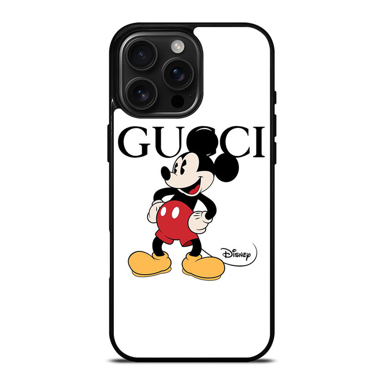 GUCCI X DISNEY MICKEY MOUSE CARTOON iPhone 16 Pro Max Case Cover GUCCI X DISNEY MICKEY MOUSE CARTOON iPhone 16 Pro Max Case Cover