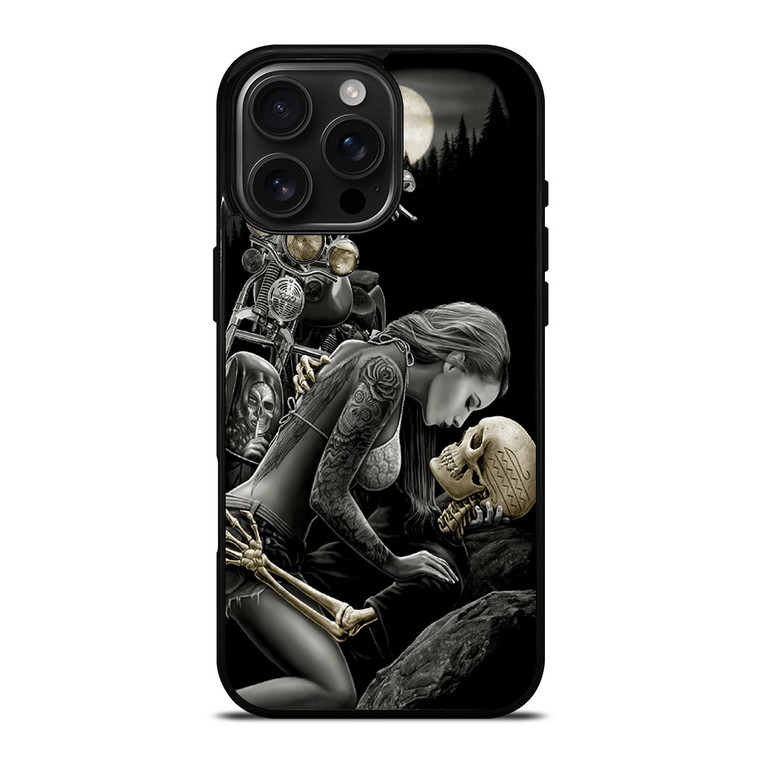 HARLEY DAVIDSON RIDER SKULL iPhone 16 Pro Max Case Cover
