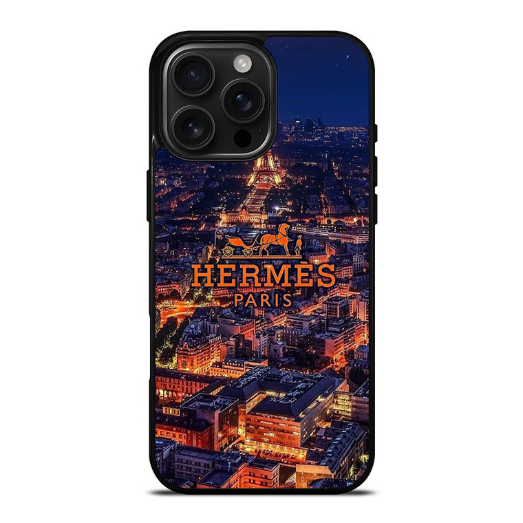 HERMES PARIS CITY LOGO iPhone 16 Pro Max Case Cover HERMES PARIS CITY LOGO iPhone 16 Pro Max Case Cover