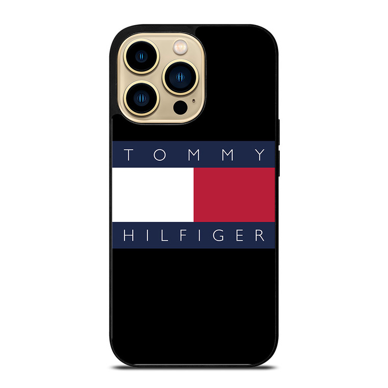 TOMMY HILFIGER BLACK LOGO  iPhone 14 Pro Max Case Cover