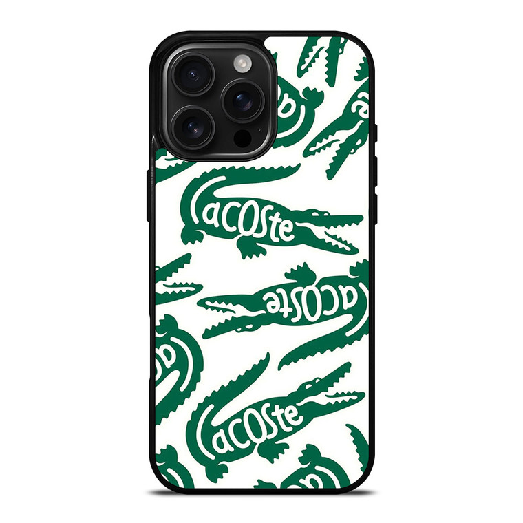 LACOSTE ART LOGO iPhone 16 Pro Max Case Cover LACOSTE ART LOGO iPhone 16 Pro Max Case Cover