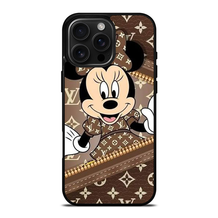 LOUIS VUITTON LV ZIPPER BROWN X MINNIE MOUSE DISNEY iPhone 16 Pro Max Case Cover LOUIS VUITTON LV ZIPPER BROWN X MINNIE MOUSE DISNEY iPhone 16 Pro Max Case Cover