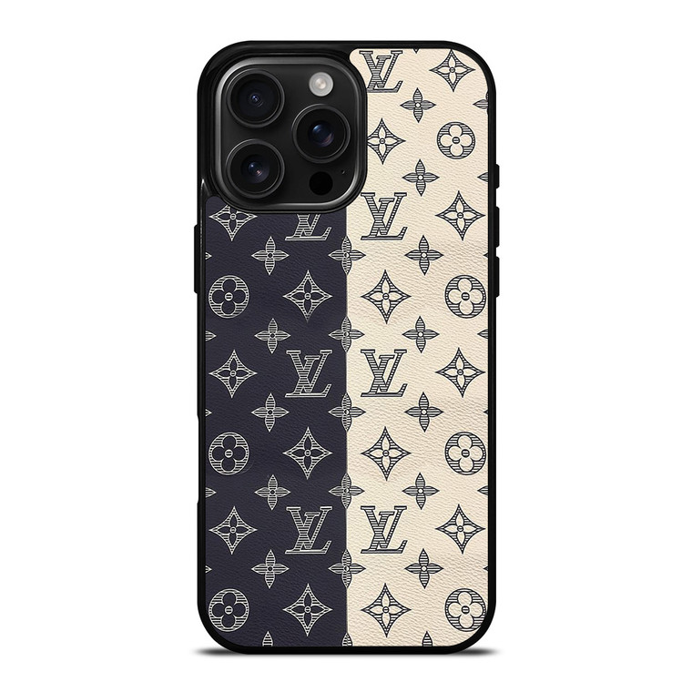 LOUIS VUITTON PATTERN BLACK AND WHITE iPhone 16 Pro Max Case Cover LOUIS VUITTON PATTERN BLACK AND WHITE iPhone 16 Pro Max Case Cover
