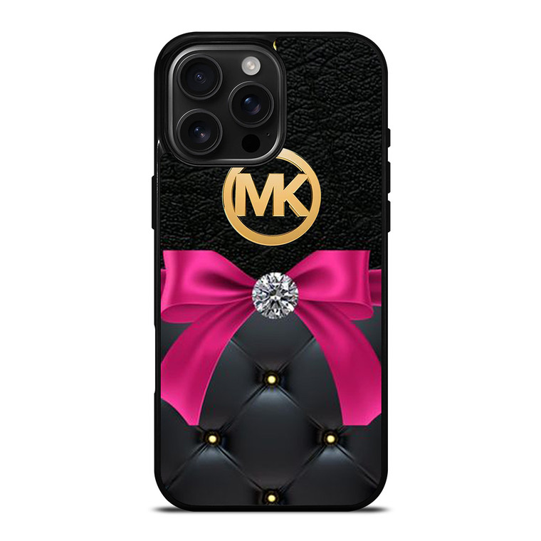 MICHAEL KORS MK LOGO PINK RIBBON iPhone 16 Pro Max Case Cover MICHAEL KORS MK LOGO PINK RIBBON iPhone 16 Pro Max Case Cover