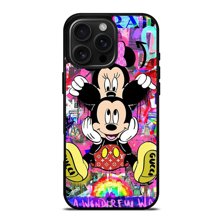 MICKEY MINNIE MOUSE DISNEY GUCCI PRADA OFF WHITE NIKE iPhone 16 Pro Max Case Cover MICKEY MINNIE MOUSE DISNEY GUCCI PRADA OFF WHITE NIKE iPhone 16 Pro Max Case Cover