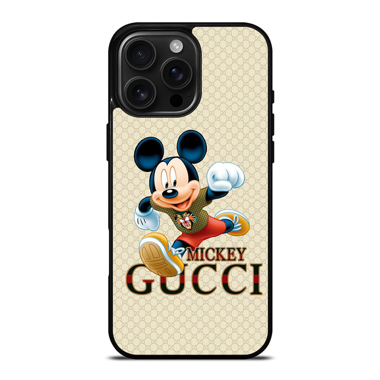 MICKEY MOUSE DISNEY X GUCCI LOGO PATTERN iPhone 16 Pro Max Case Cover MICKEY MOUSE DISNEY X GUCCI LOGO PATTERN iPhone 16 Pro Max Case Cover