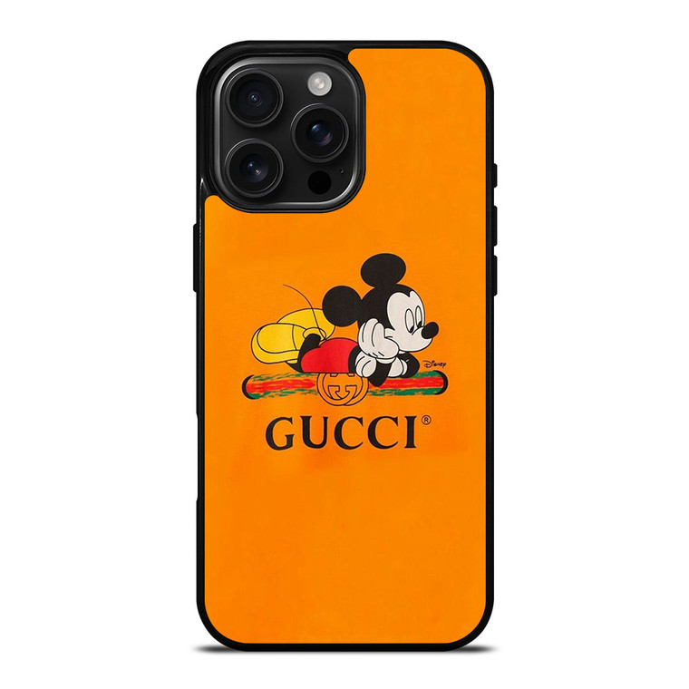 MICKEY MOUSE DISNEY X GUCCI LOGO iPhone 16 Pro Max Case Cover MICKEY MOUSE DISNEY X GUCCI LOGO iPhone 16 Pro Max Case Cover