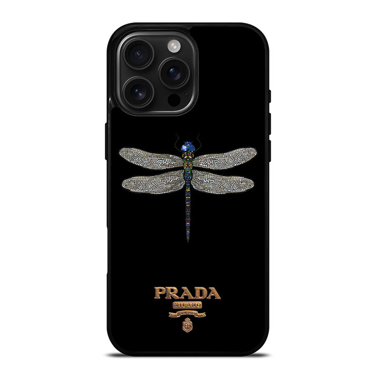 PRADA MILANO LOGO DRAGONFLY iPhone 16 Pro Max Case Cover