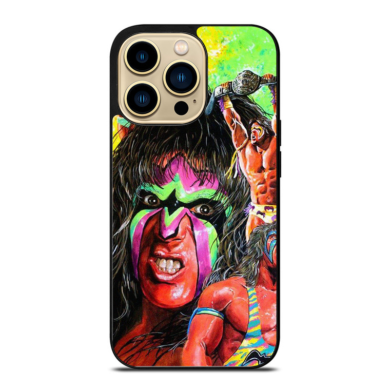 ULTIMATE WARRIOR WRESTLING WWE ART  iPhone 14 Pro Max Case Cover