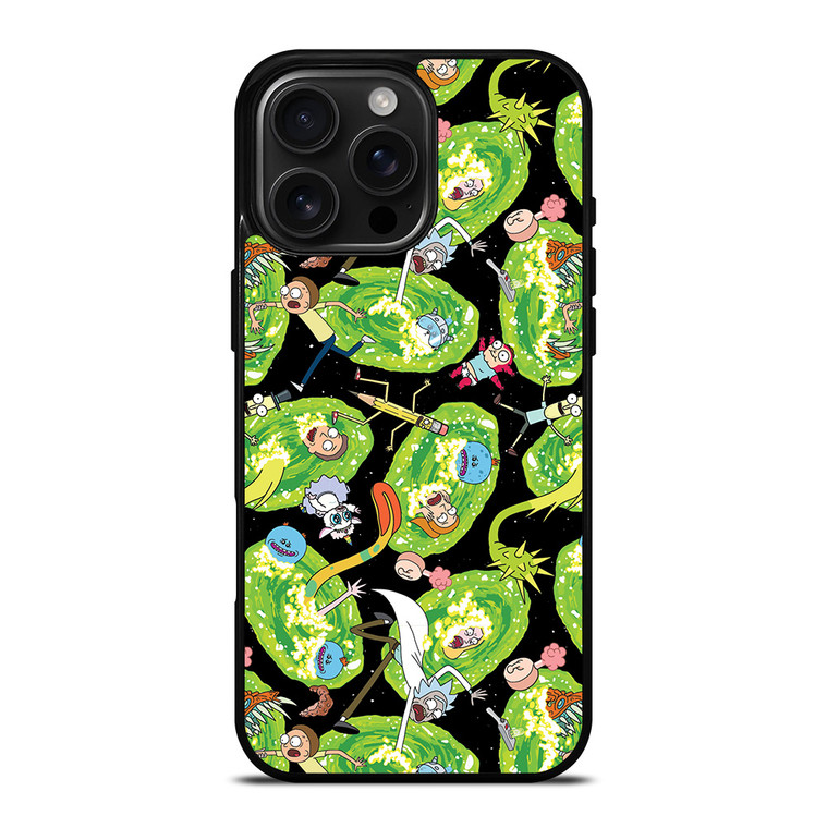 RICK AND MORTY PATTERN ALL iPhone 16 Pro Max Case Cover