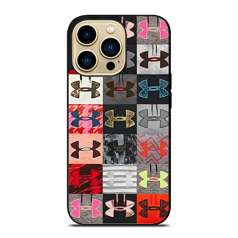 UNDER ARMOUR LOGO COLLAGE  iPhone 14 Pro Max Case Cover UNDER ARMOUR LOGO COLLAGE  iPhone 14 Pro Max Case Cover