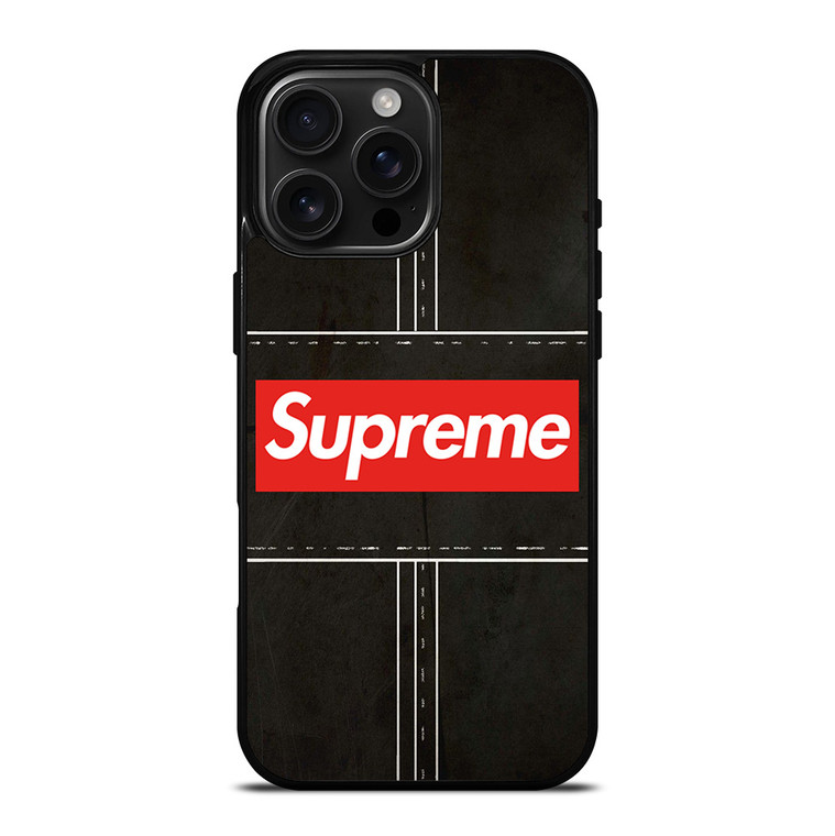 SUPREME METAL STICHING iPhone 16 Pro Max Case Cover SUPREME METAL STICHING iPhone 16 Pro Max Case Cover