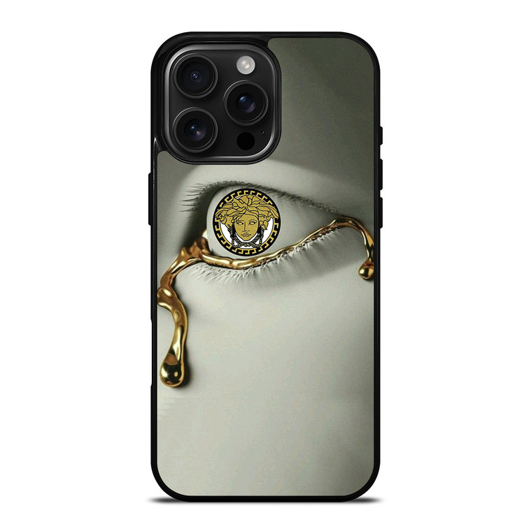 VERSACE LOGO GOLDEN TEAR iPhone 16 Pro Max Case Cover VERSACE LOGO GOLDEN TEAR iPhone 16 Pro Max Case Cover