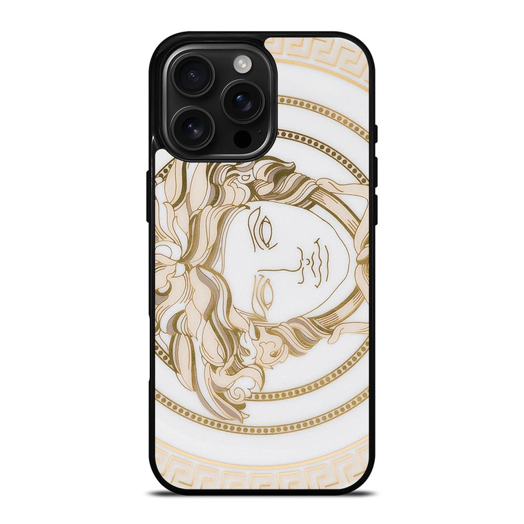 VERSACE MEDUSA GOLDEN EMBLEM iPhone 16 Pro Max Case Cover