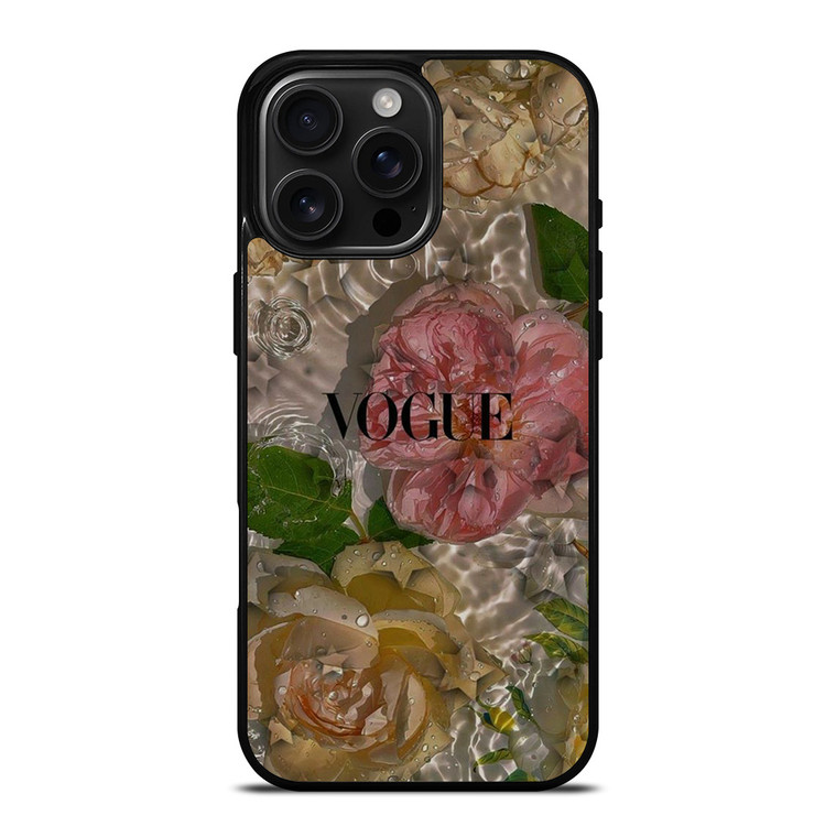 VOGUE FASHION LOGO FLOWER iPhone 16 Pro Max Case Cover