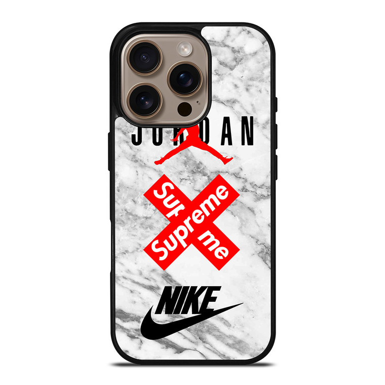AIR JORDAN MARBLE SUPREME NIKE iPhone 16 Pro Case Cover AIR JORDAN MARBLE SUPREME NIKE iPhone 16 Pro Case Cover