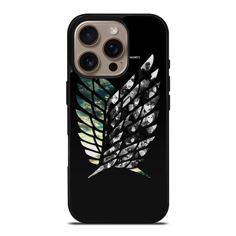 ATTACK ON TITAN SYMBOL CHARACTER iPhone 16 Pro Case Cover