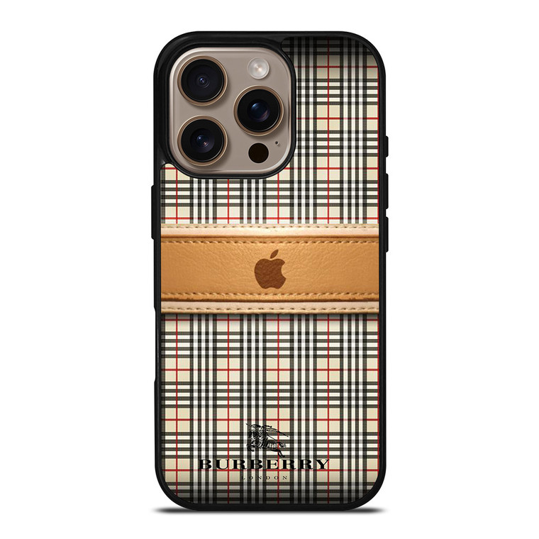 BURBERRY APPLE LOGO iPhone 16 Pro Case Cover
