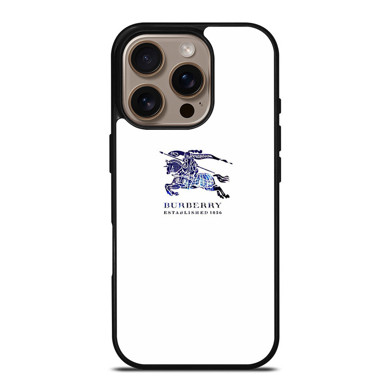 BURBERRY LOGO ESTABLISHED 1856 iPhone 16 Pro Case Cover
