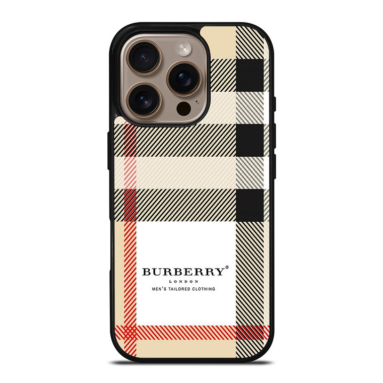 BURBERRY MEN'S TAILORED CLOTHING iPhone 16 Pro Case Cover