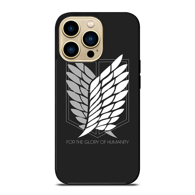 WINGS OF FREEDOM ATTACK ON TITANS HUMANITY SYMBOL  iPhone 14 Pro Max Case Cover