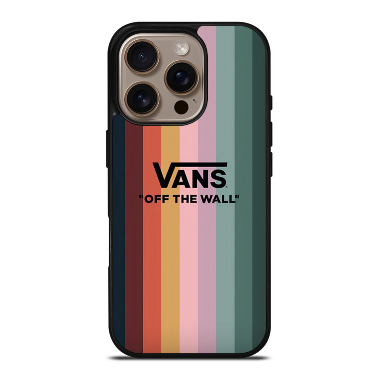 COLORFUL VANS OFF THE WALL iPhone 16 Pro Case Cover