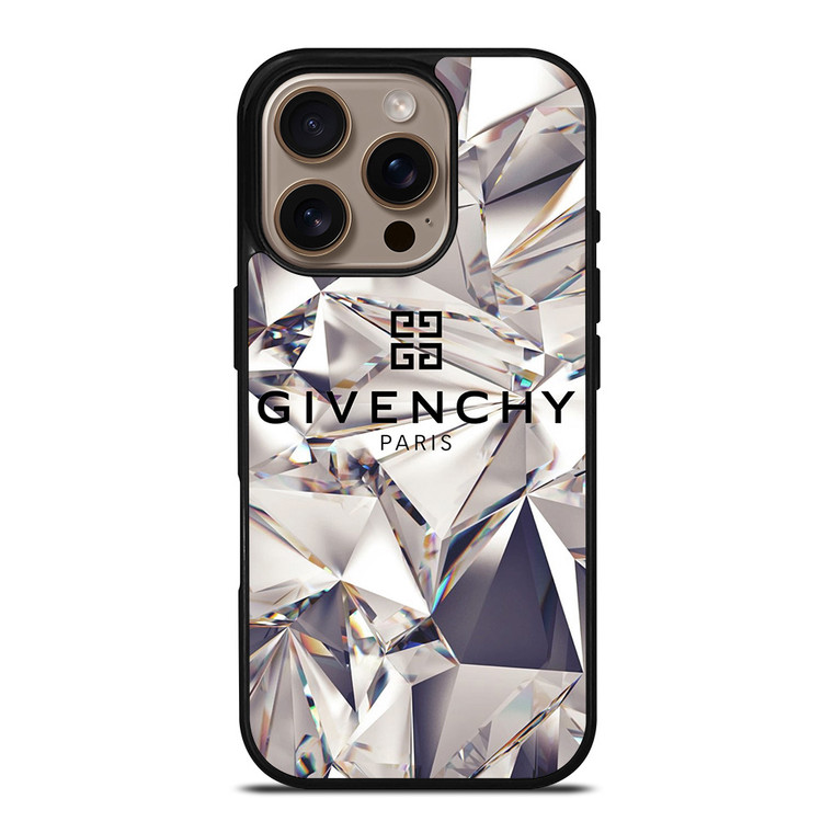 GIVENCHY LOGO DIAMOND iPhone 16 Pro Case Cover