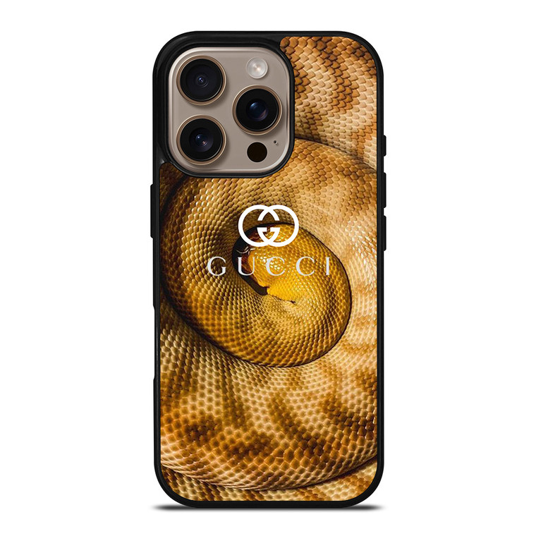 GUCCI LOGO GOLDEN SNAKE iPhone 16 Pro Case Cover