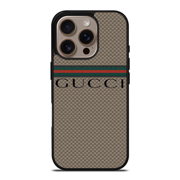 GUCCI PATTERN STRIPE iPhone 16 Pro Case Cover