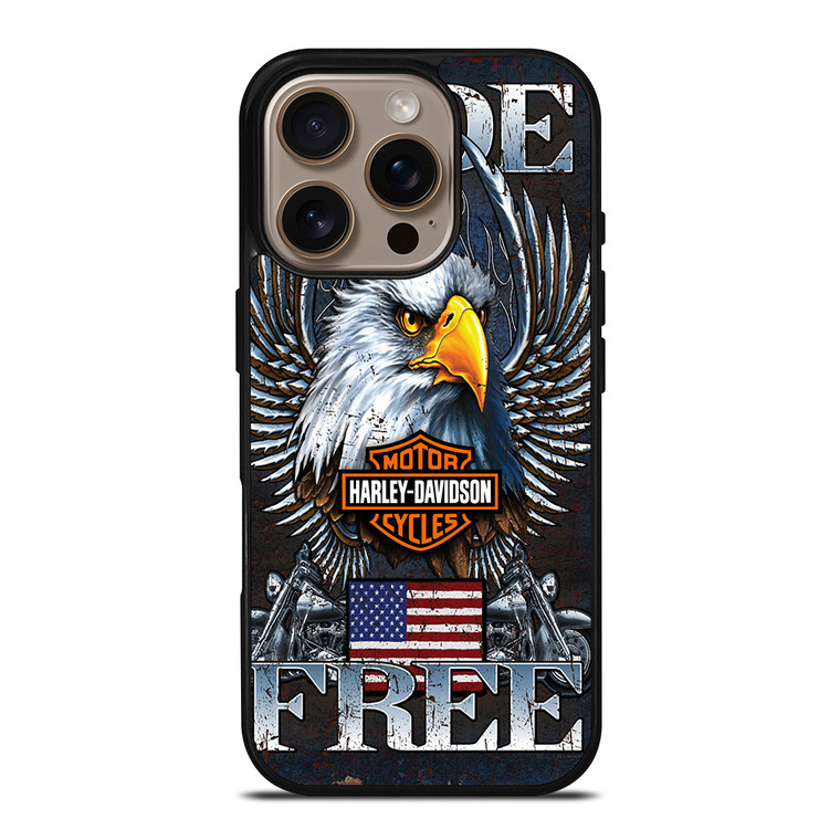 HARLEY DAVIDSON FREE RIDE EAGLE iPhone 16 Pro Case Cover