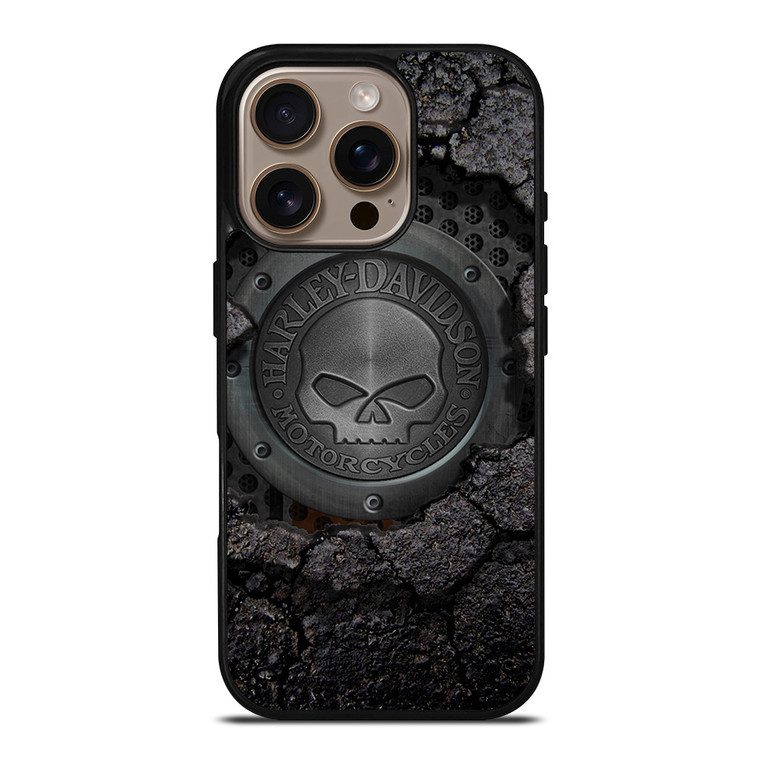 HARLEY DAVIDSON SKULL LOGO iPhone 16 Pro Case Cover