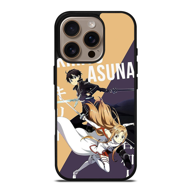 KIRITO AND ASUNA SWORD ART ONLINE iPhone 16 Pro Case Cover