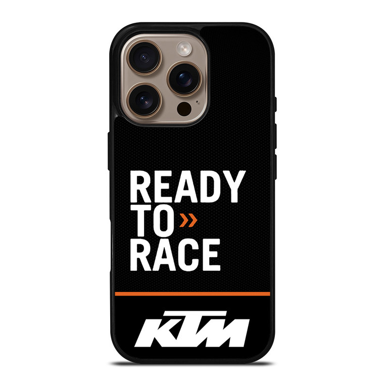 KTM READY TO RACE CARBON iPhone 16 Pro Case Cover