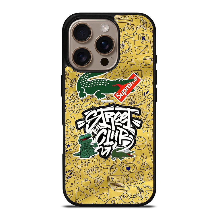 LACOSTE SUPREME LOGO STREET CLUB iPhone 16 Pro Case Cover