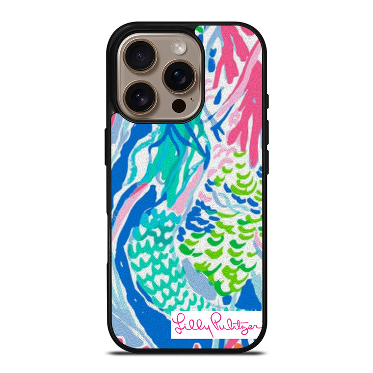 LILLY PULITZER MERMADE CAVE iPhone 16 Pro Case Cover LILLY PULITZER MERMADE CAVE iPhone 16 Pro Case Cover