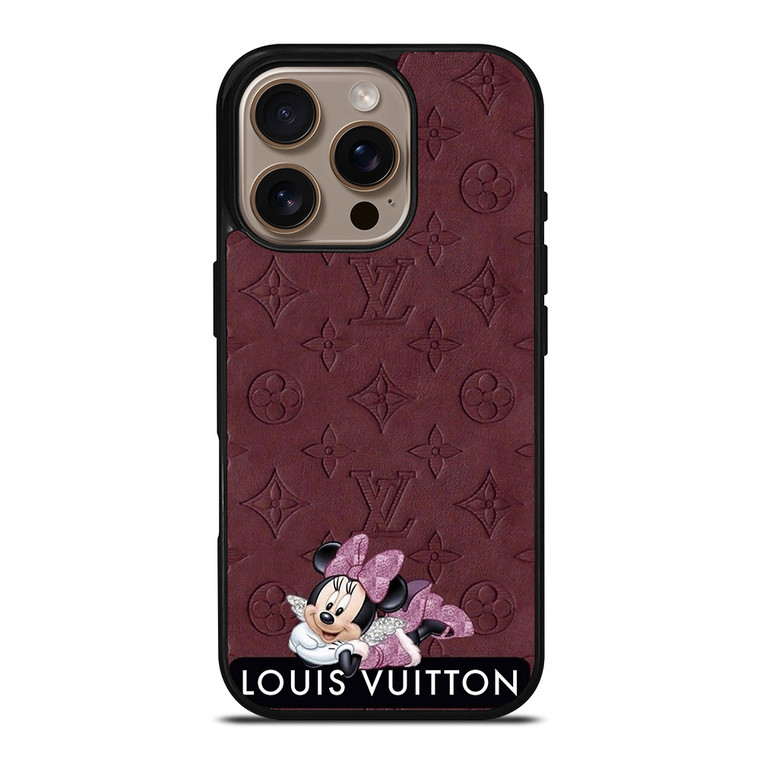 LOUIS VUITTON LV FEAT MINNIE MOUSE DISNEY iPhone 16 Pro Case Cover LOUIS VUITTON LV FEAT MINNIE MOUSE DISNEY iPhone 16 Pro Case Cover