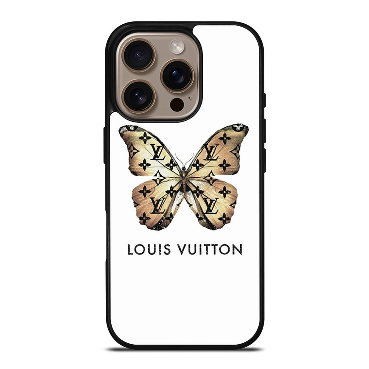 LOUIS VUITTON LV LOGO BUTTERFLY ICON iPhone 16 Pro Case Cover