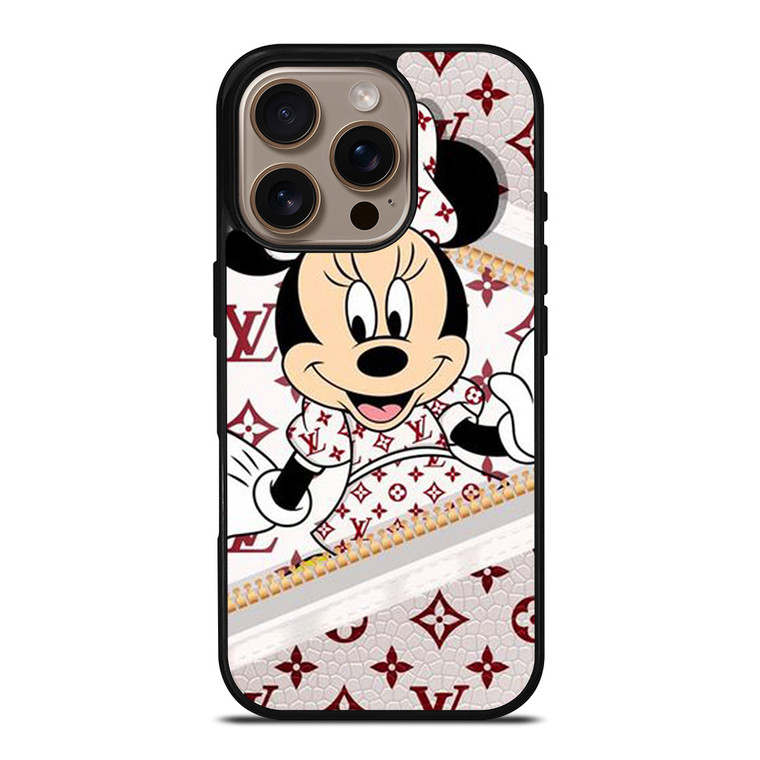 LOUIS VUITTON LV ZIPPER X MINNIE MOUSE DISNEY iPhone 16 Pro Case Cover LOUIS VUITTON LV ZIPPER X MINNIE MOUSE DISNEY iPhone 16 Pro Case Cover