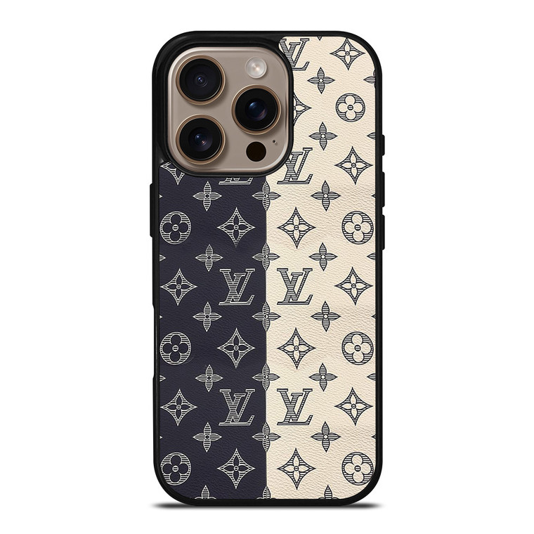 LOUIS VUITTON PATTERN BLACK AND WHITE iPhone 16 Pro Case Cover LOUIS VUITTON PATTERN BLACK AND WHITE iPhone 16 Pro Case Cover