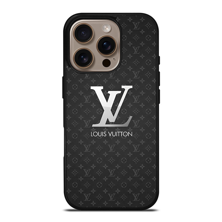 LV LOUIS VUITTON BLACK ICON iPhone 16 Pro Case Cover LV LOUIS VUITTON BLACK ICON iPhone 16 Pro Case Cover