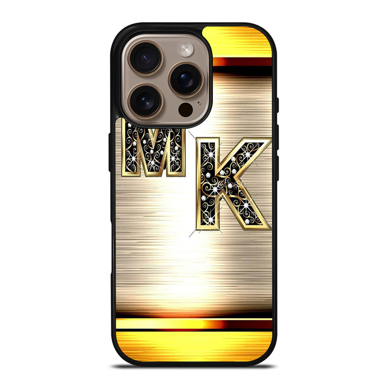 MICHAEL KORS MK LOGO GOLDIE EMBLEM iPhone 16 Pro Case Cover MICHAEL KORS MK LOGO GOLDIE EMBLEM iPhone 16 Pro Case Cover