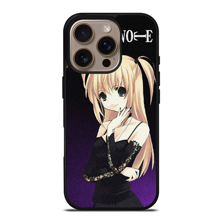 MISA AMANE DEATH NOTE ANIME iPhone 16 Pro Case Cover MISA AMANE DEATH NOTE ANIME iPhone 16 Pro Case Cover