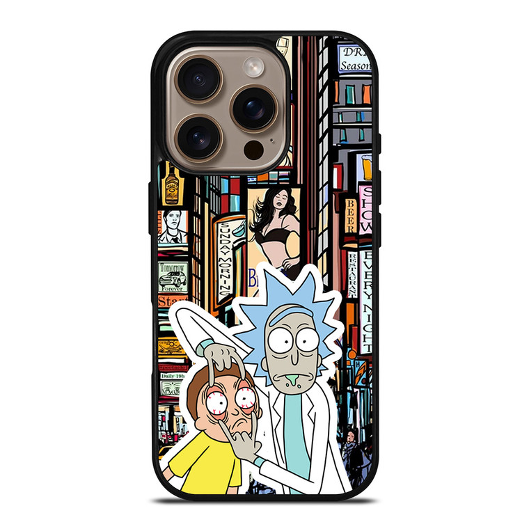 RICK AND MORTY TIMES SQUARE ART iPhone 16 Pro Case Cover