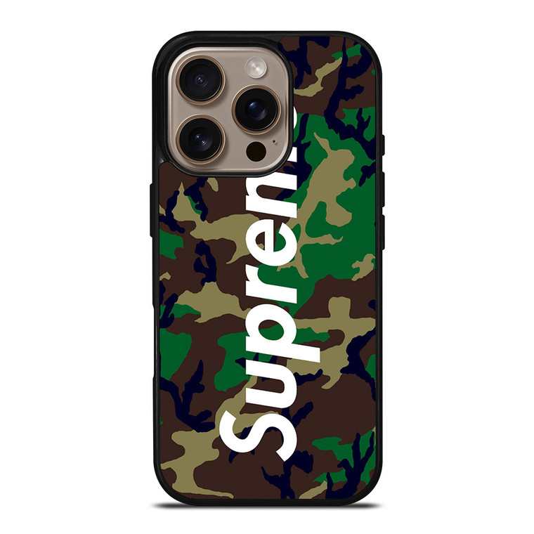 SUPREME CAMO iPhone 16 Pro Case Cover SUPREME CAMO iPhone 16 Pro Case Cover